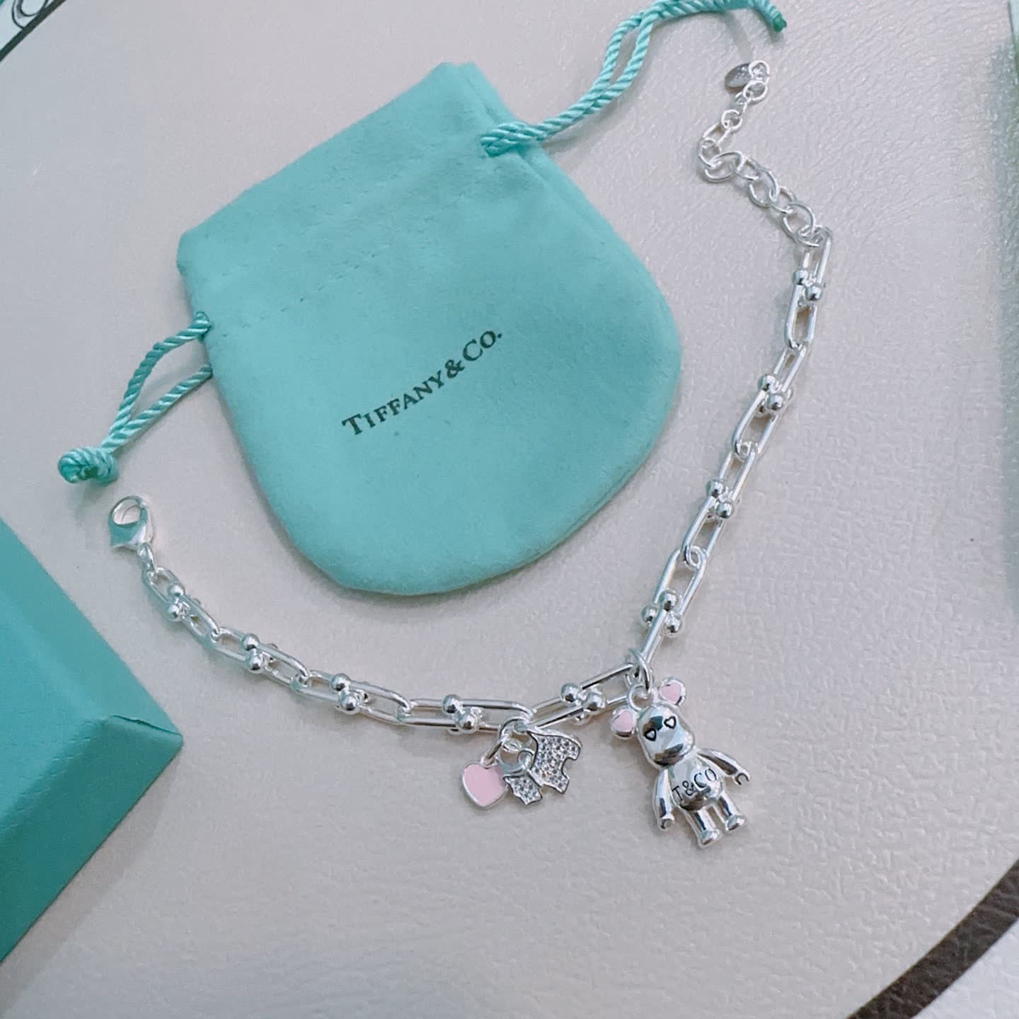 Tiffany & Co. Sterling Silver Charm Bracelet